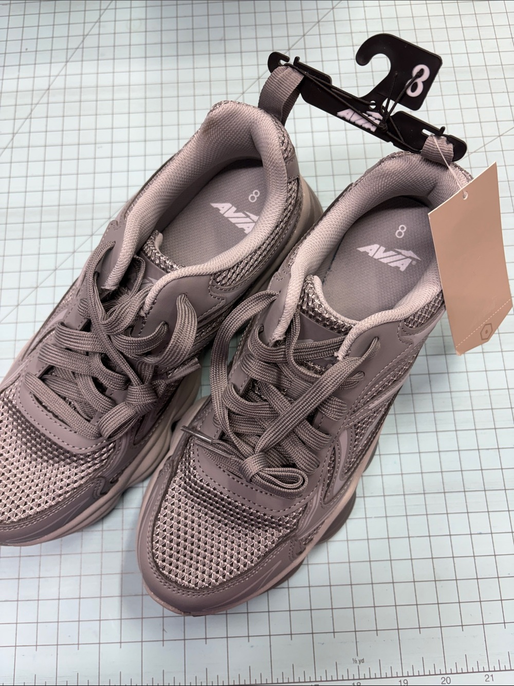 Avia Men's Gray Lace-Up Athletic Sneakers